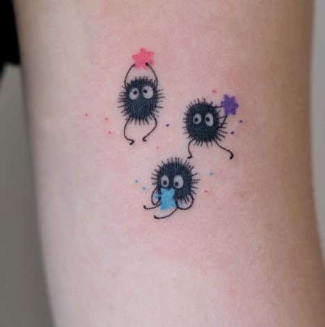 sprite tattoo|Soot Sprite Tattoo Ideas Inspired by Studio Ghibli